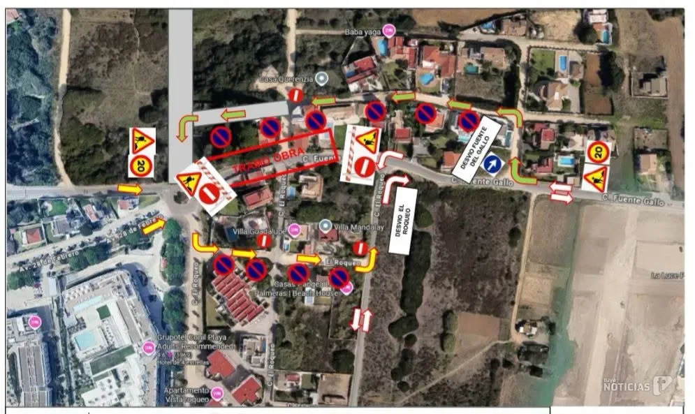 Estos son los cambios de circulación a partir de mañana en Conil