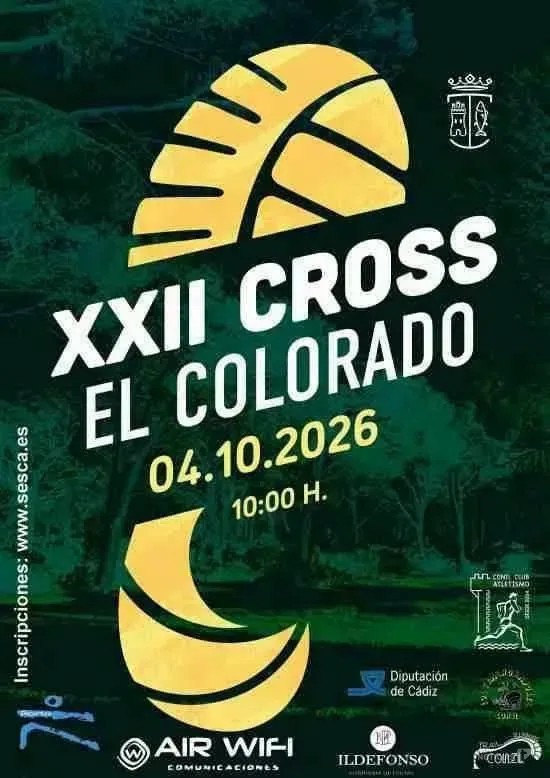 Primera prueba puntuable del circuito provincial: Conil acoge el Cross El Colorado el 4 de octubre