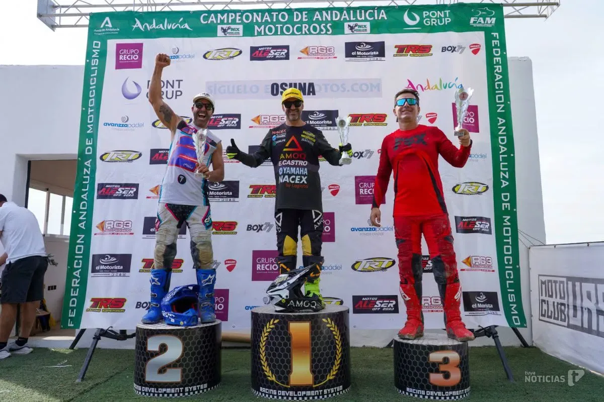 Antonio Villegas gana en la tercera prueba del Campeonato de Andalucía de Motocross