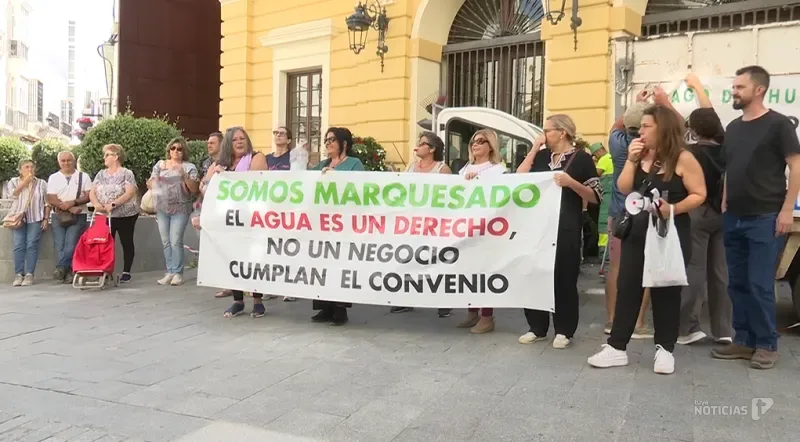 Somos Marquesado vuelve a concentrarse para exigir el ciclo integral del agua