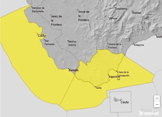 La AEMET activará el aviso amarillo por fenómenos costeros