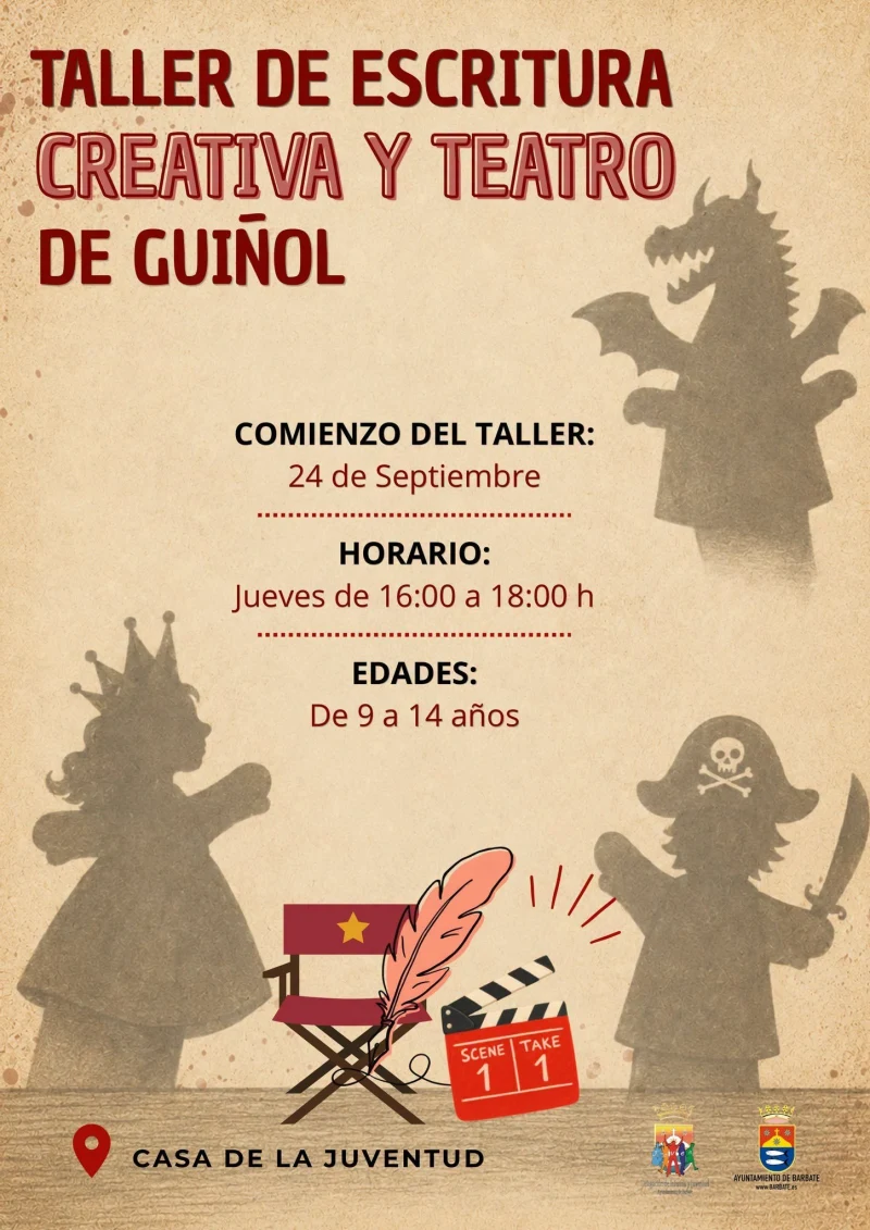 Taller de escritura creativa y teatro de guiñol