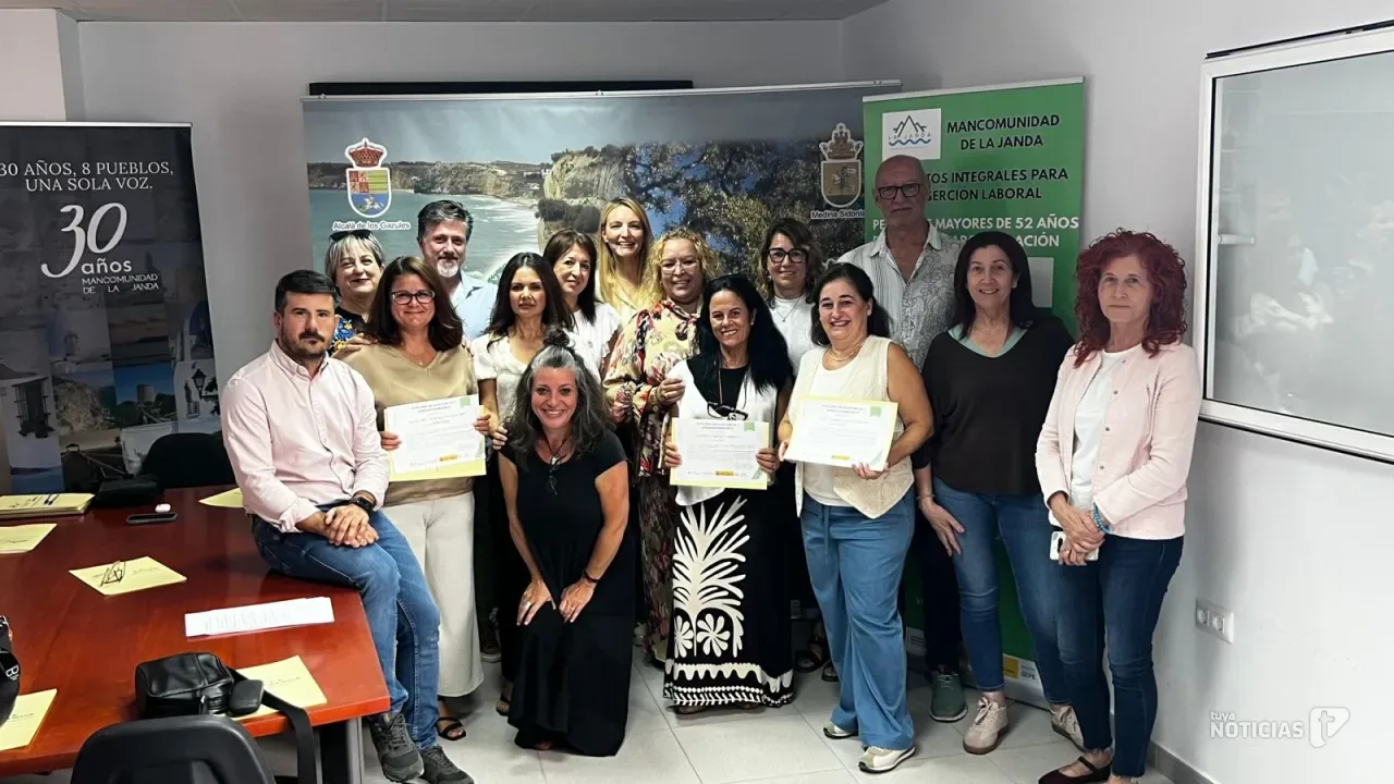 La Mancomunidad de la Janda clausura un curso de emprendimiento para mayores de 52 años