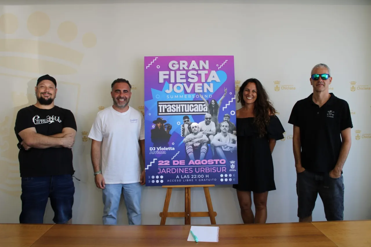 Trashtucada protagonizará la Gran Fiesta Joven de Chiclana