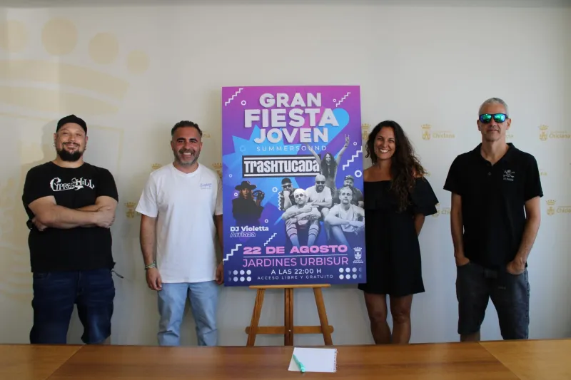 Trashtucada protagonizará la Gran Fiesta Joven de Chiclana