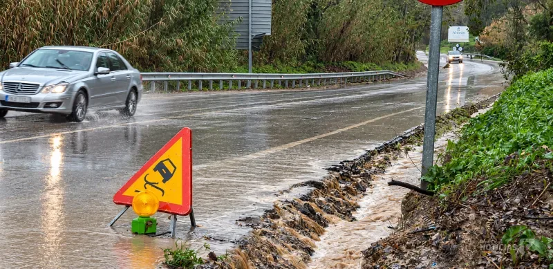 Alerta amarilla por lluvias y tormentas en el litoral gaditano