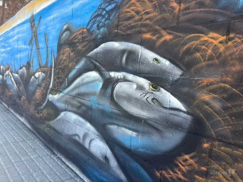 La almadraba protagoniza el nuevo mural de La Janda en Zahara de los Atunes