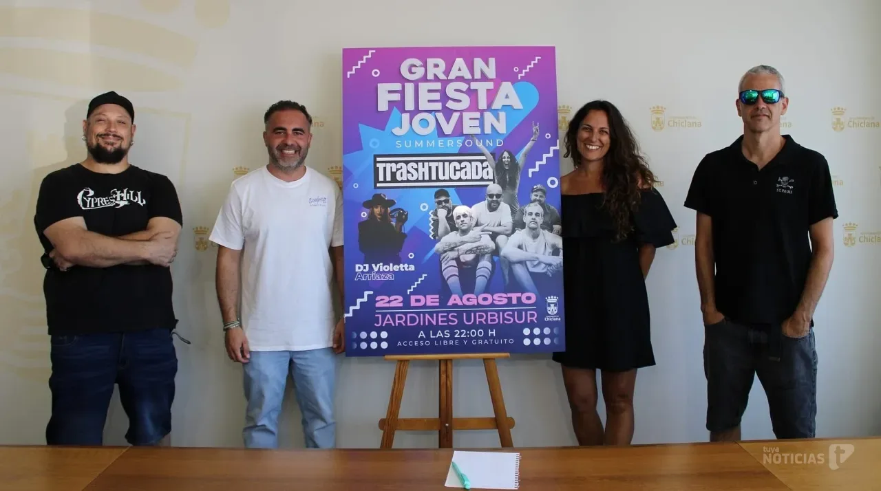 Trashtucada lleva su música a la Gran Fiesta Joven de Urbisur