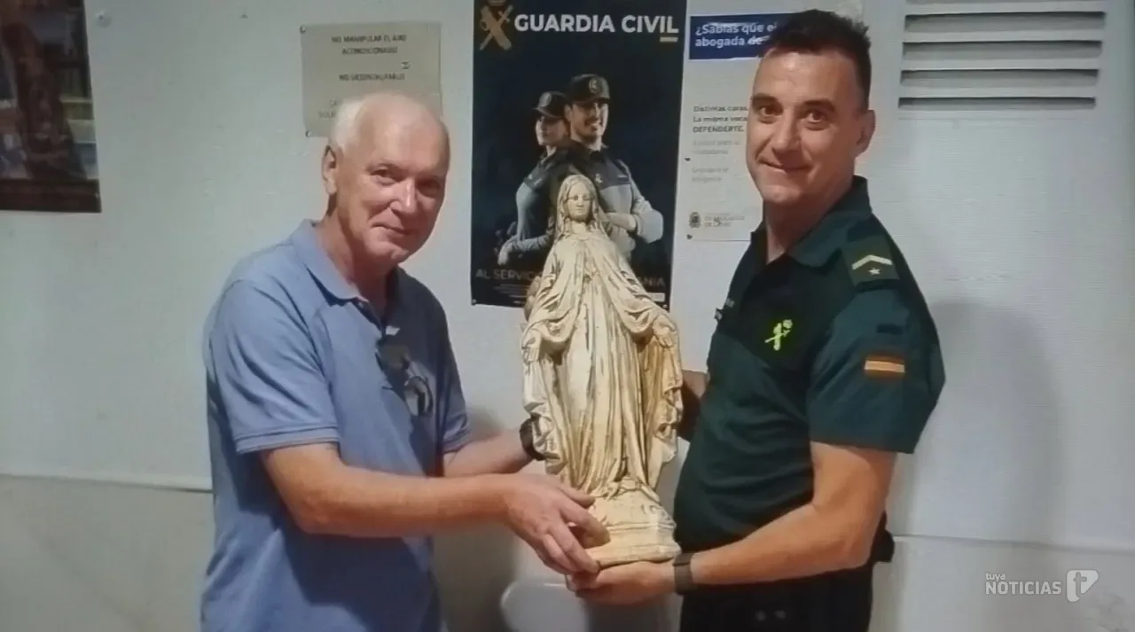 La Virgen vuelve a casa: recuperan en El Colorado una imagen robada hace un año