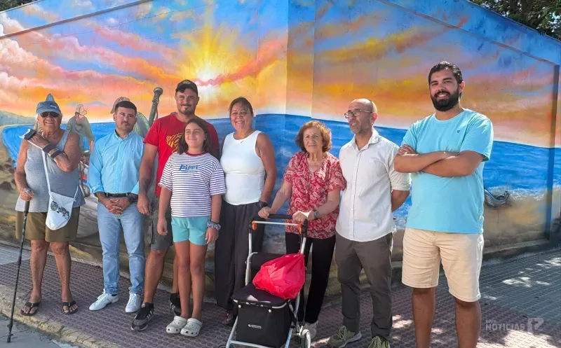 La almadraba protagoniza el nuevo mural de La Janda en Zahara de los Atunes