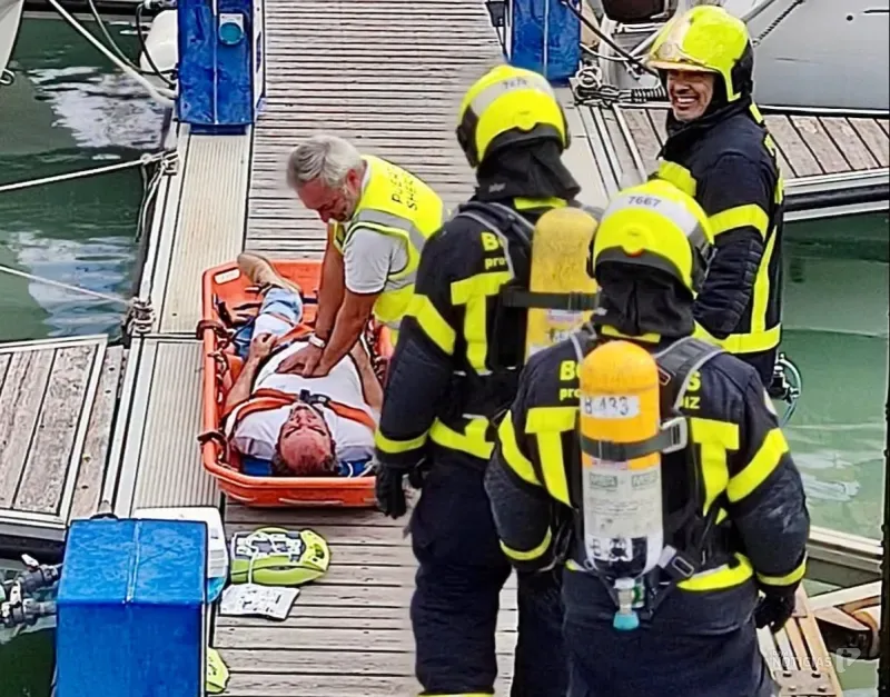 El Consorcio de Bomberos participa en un simulacro de incendio en Puerto Sherry