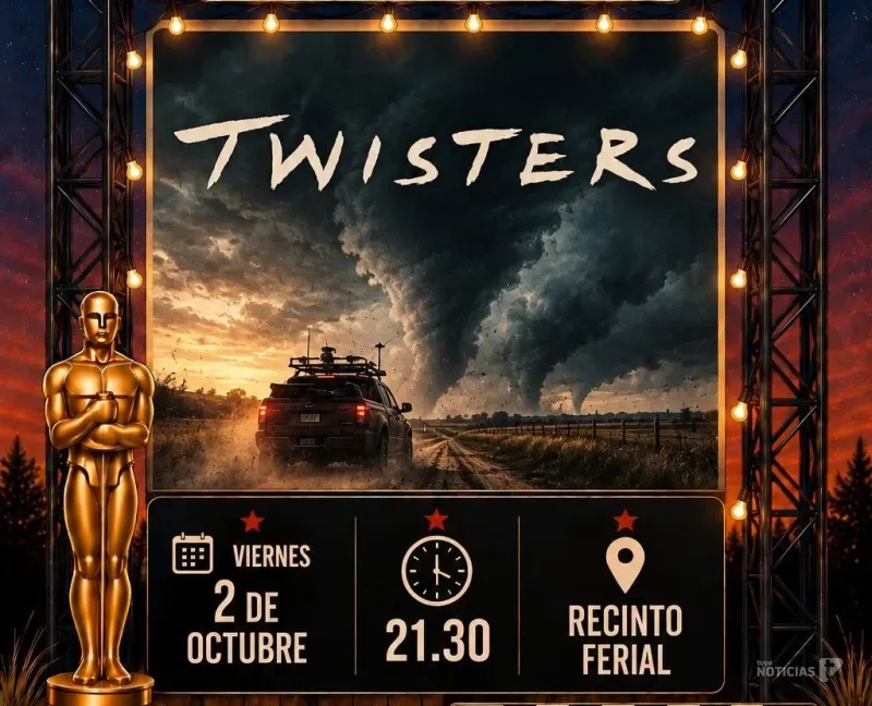 El autocine de Chiclana regresa con 'Twisters' este viernes en el recinto ferial