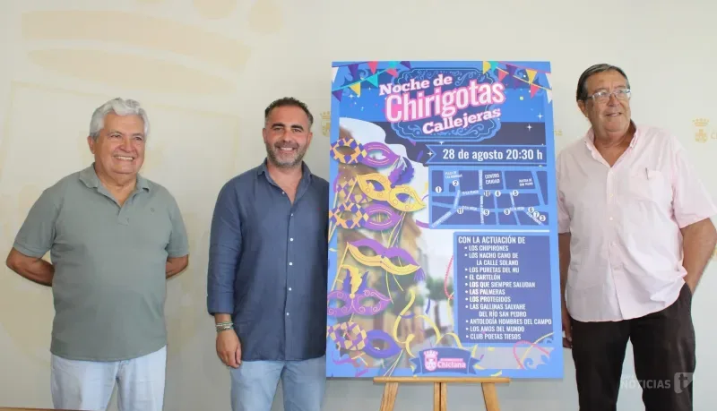 Las chirigotas callejeras volverán a llenar de coplas el centro de Chiclana