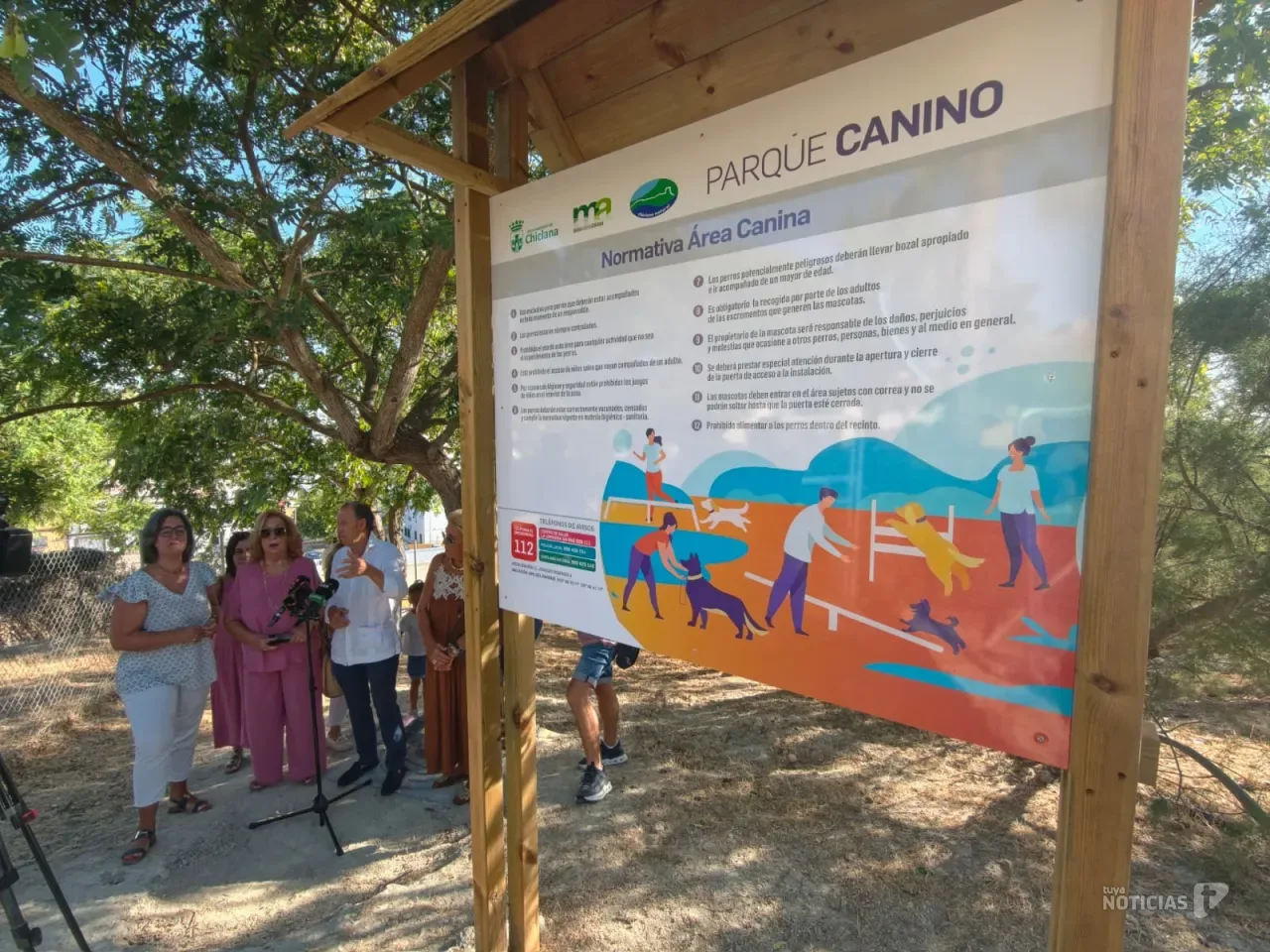 Chiclana inaugura su sexto parque canino junto al CEIP La Atlántida