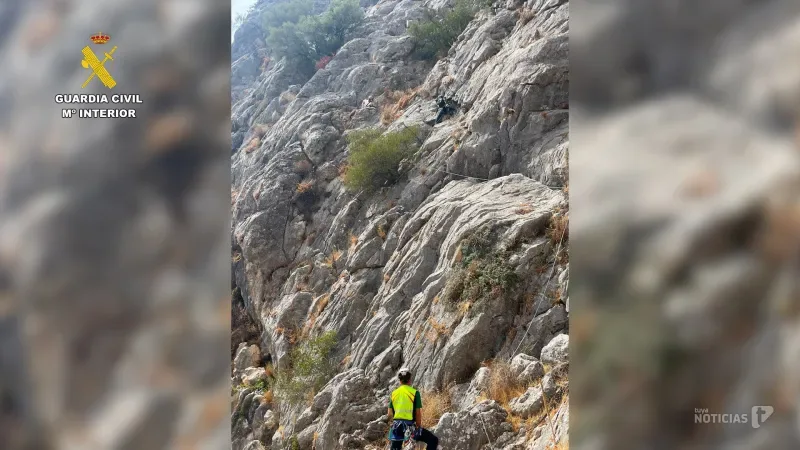 Angustioso rescate de la Guardia Civil en la Sierra de Caillo