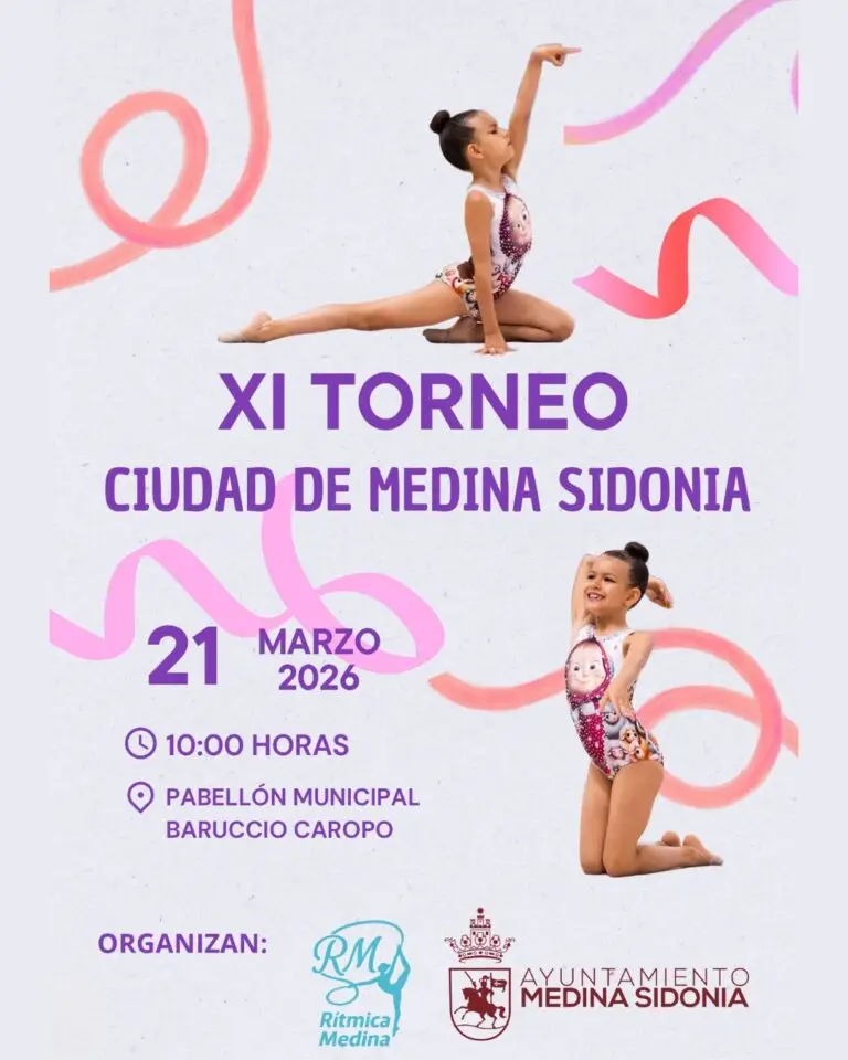 Medina Sidonia acoge un gran torneo de gimnasia con 300 jóvenes deportistas