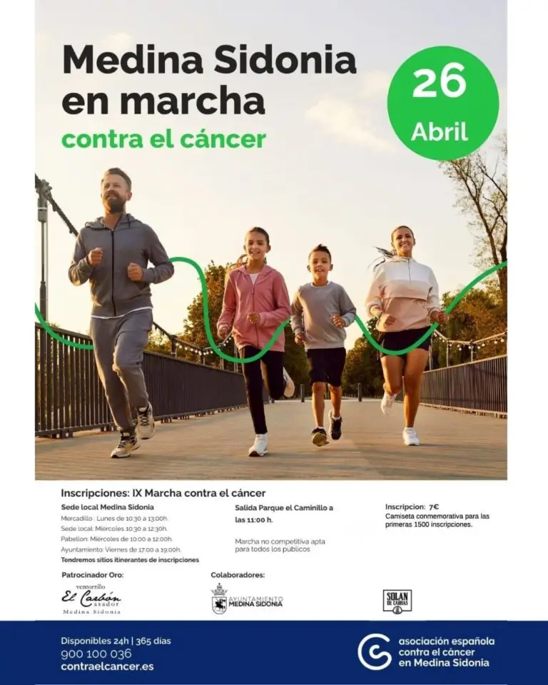 Medina Sidonia se moviliza contra el cáncer con su gran marcha solidaria