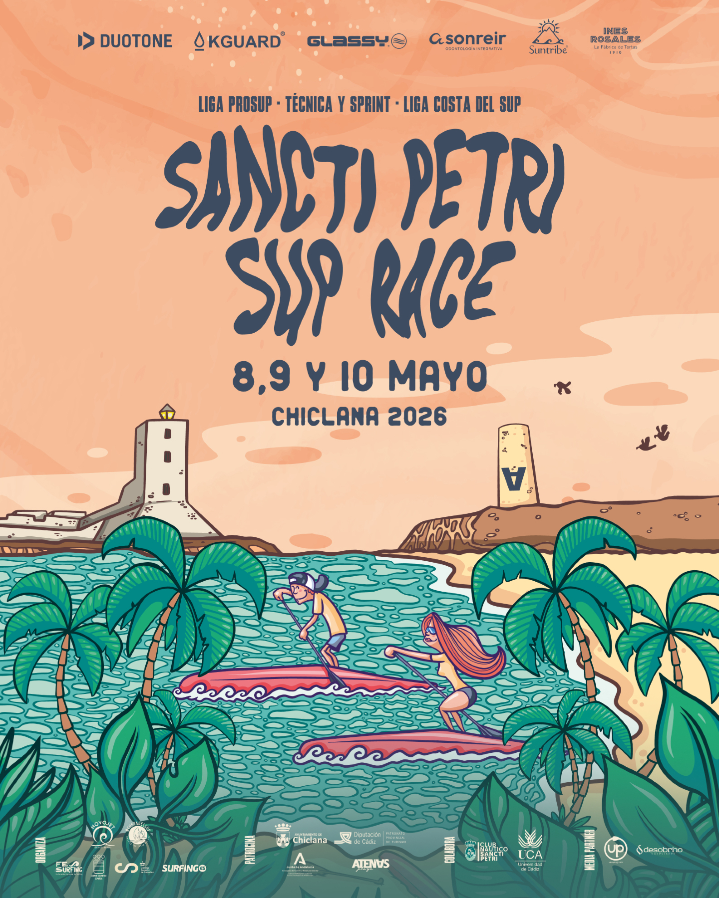 La playa de La Barrosa acoge una nueva edición de la Sup Race Sancti Petri